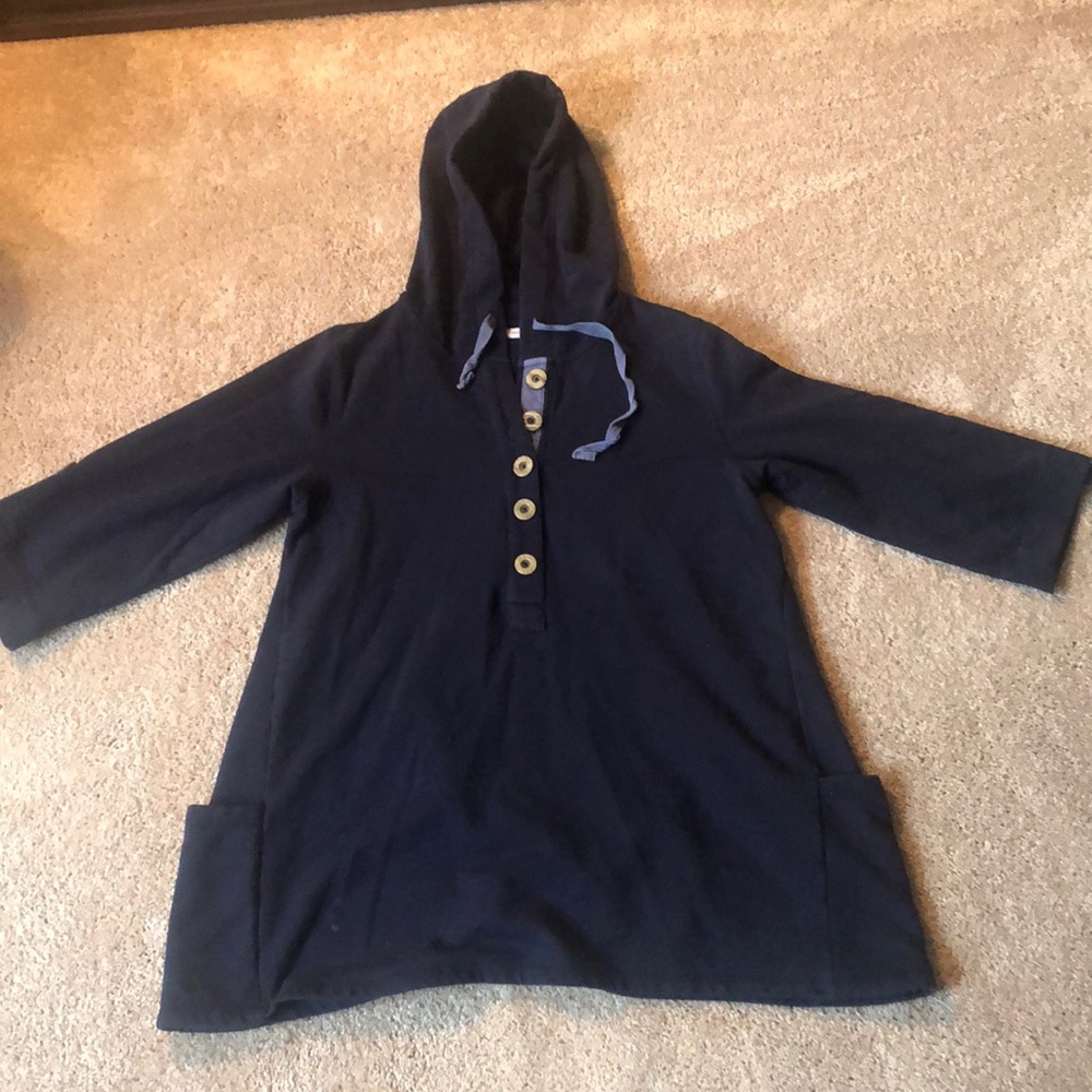 Susan Graver Oversized Hooded Tunic